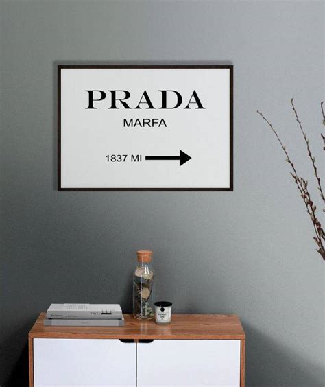 prada fashion wall art|prada wall decor.